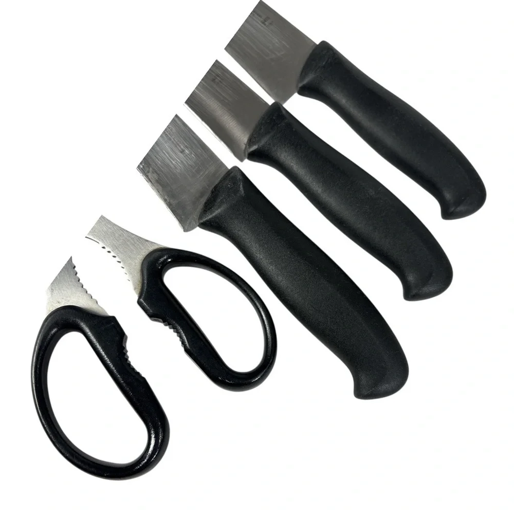 J.A. Henckels International Knife Set Of 3 & Shears Essential Kitchen Knives